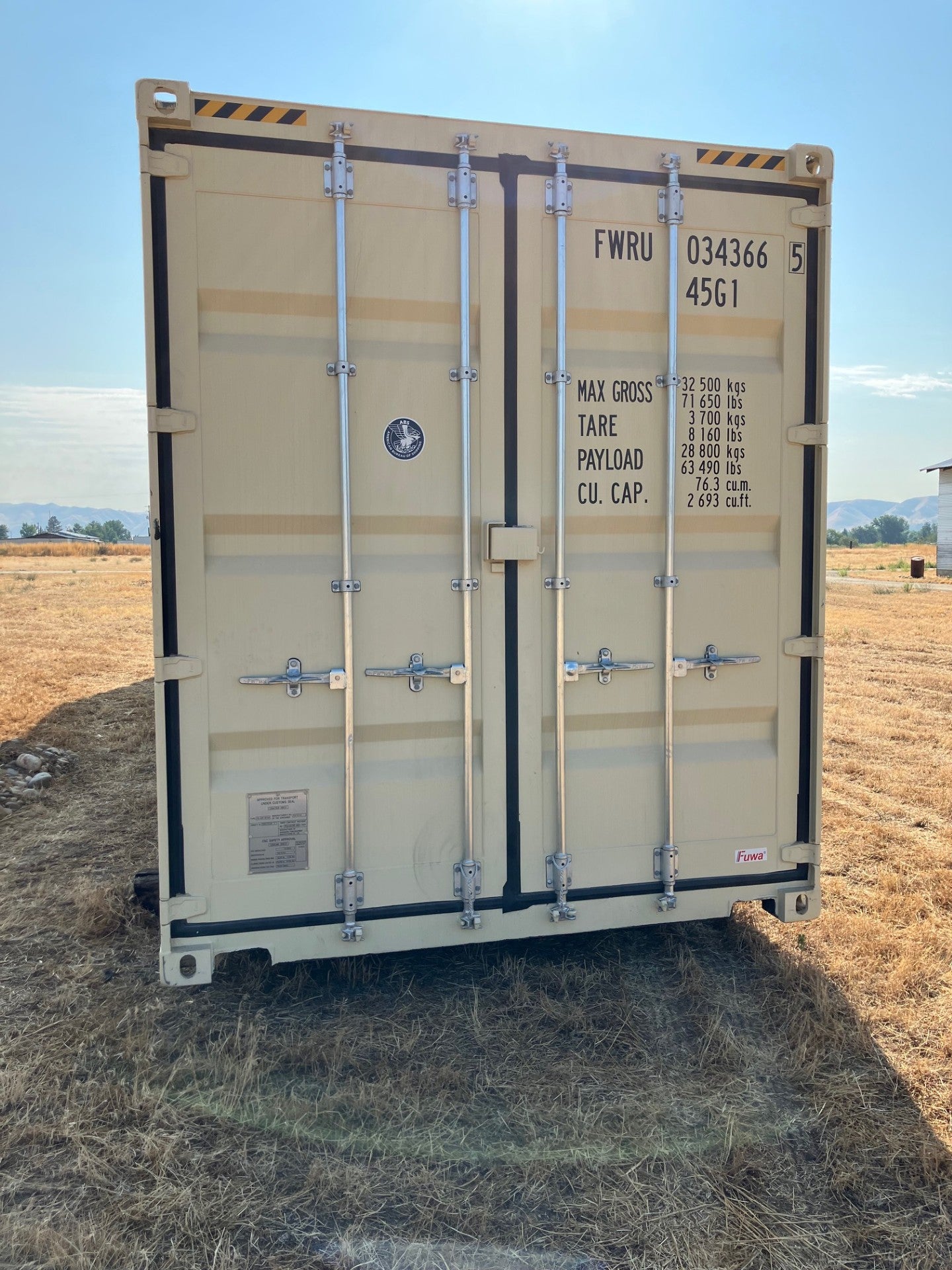 40' High Cube 1 Trip Container - Beige