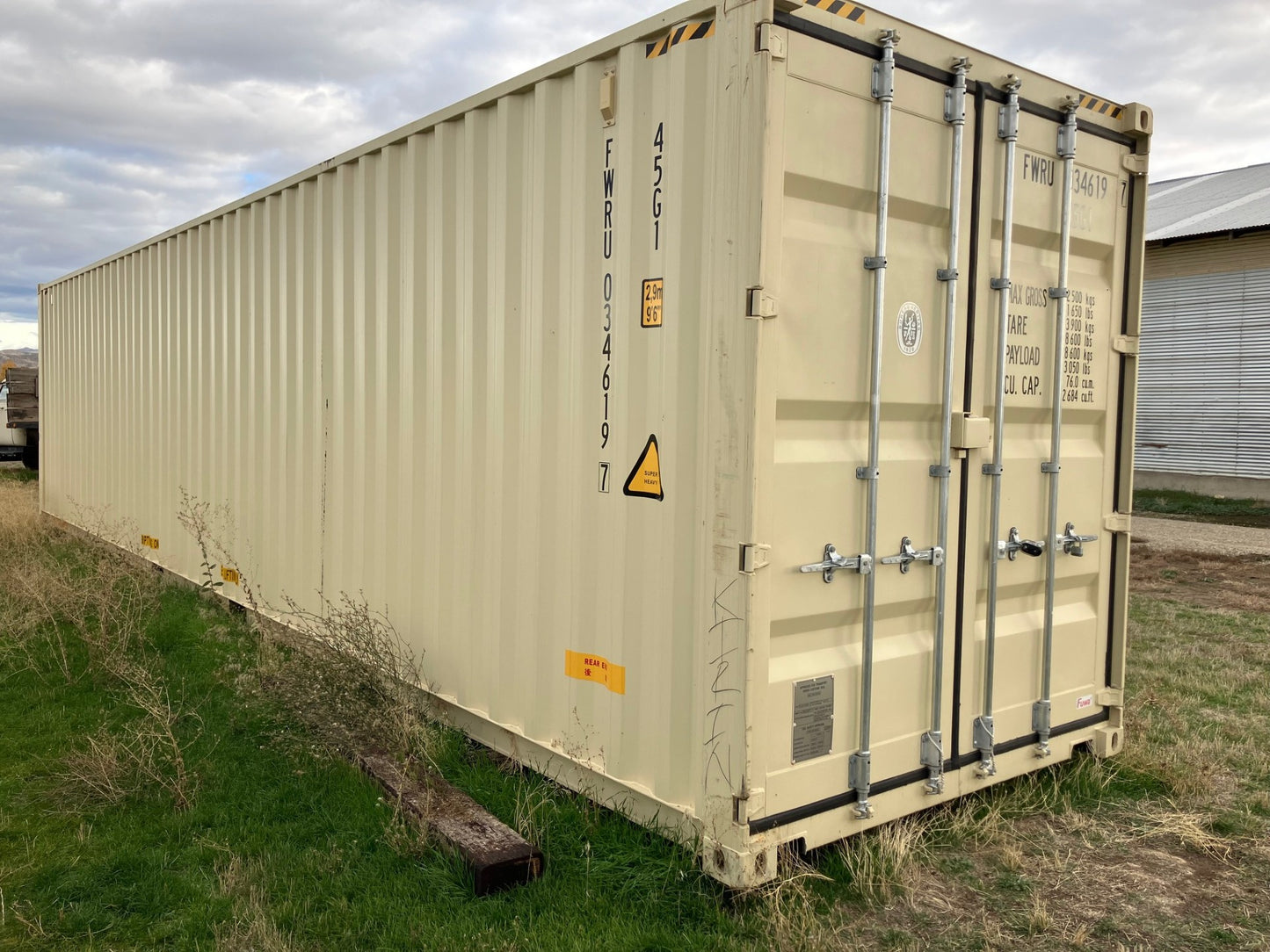 40' High Cube Double Door 1 Trip Container